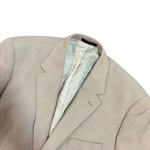 Lauren Ralph Lauren Mens Tan Blazer Sport Coat 46L Macy's Two Button 46 Long
